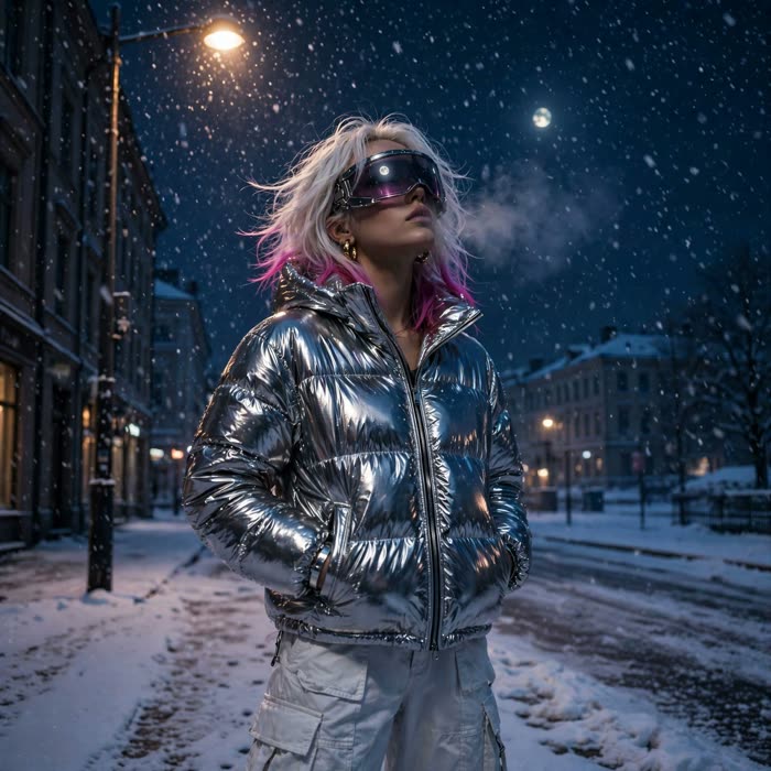 Sealed cover for MEIA-NOITE — under the streetlight