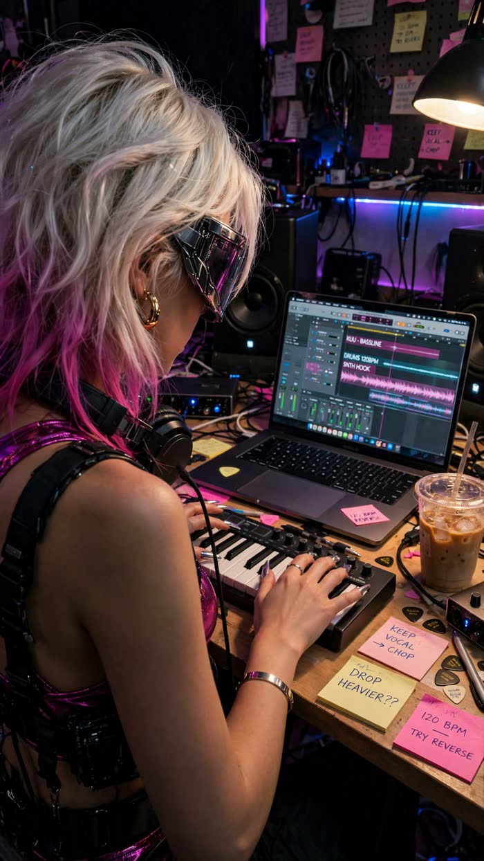 KUU at the studio desk